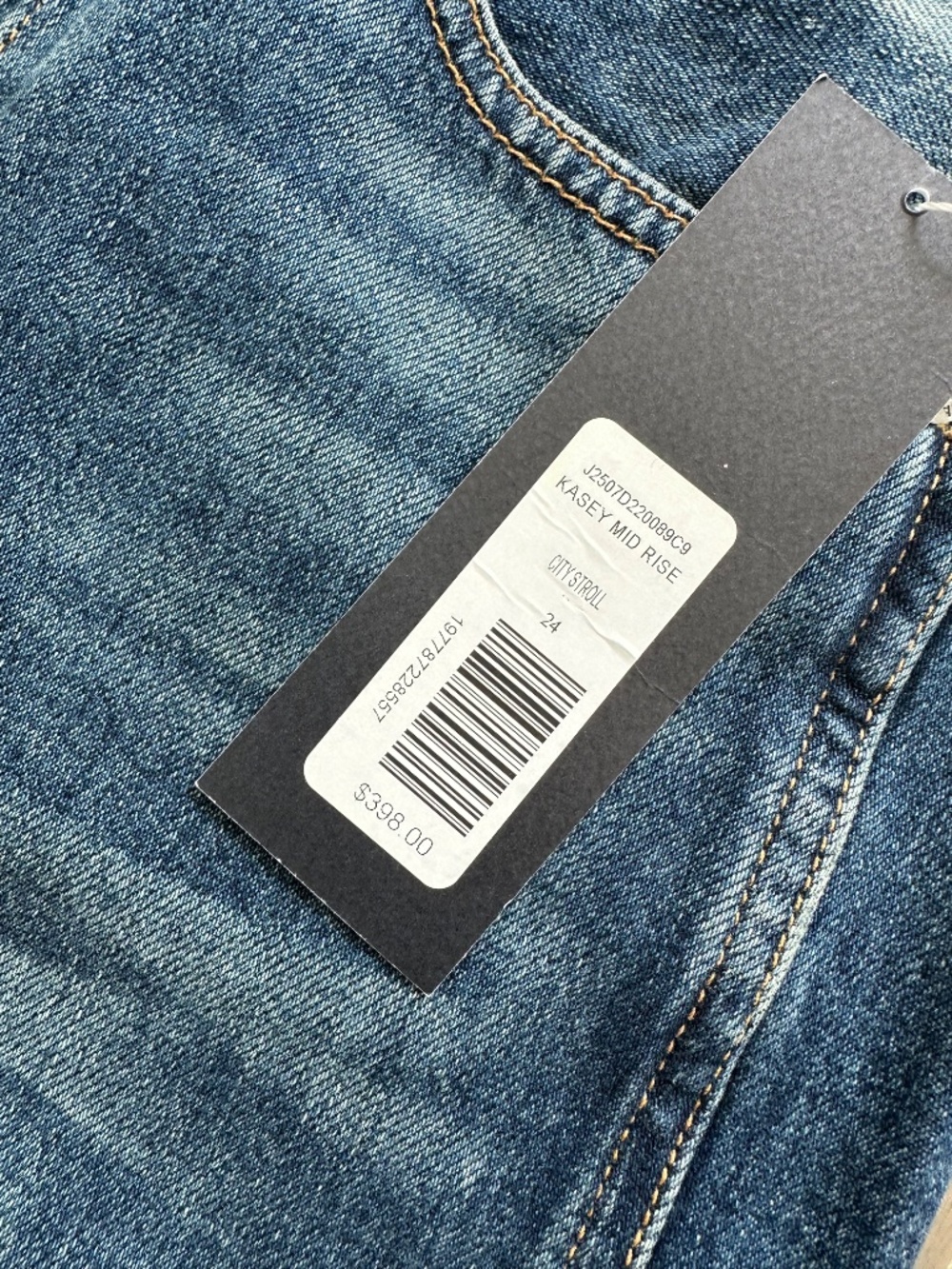 Veronica Beard KASEY Wide Leg Jean City Stroll Dream Denim - with tags - Size 24 - Picture 4 of 6